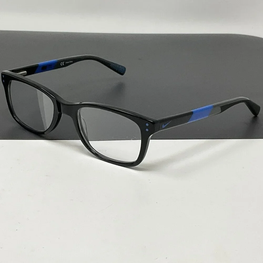 NIKE FRAMES ONLY EYEGLASSES 5538 013 BLACK / BLUE 46 [] 17 130